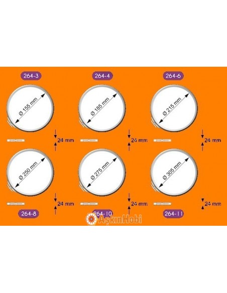 Şirin Sabitlenen Nakış Kasnaklar MENGENE SİSTEMLİ NAKIŞ KASNAĞI 264 264