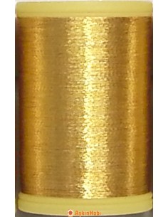 Anchor Metallic Machine Embroidery Thread, Brown