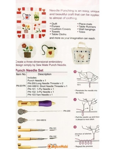 Punch Needles Tools Punch Needle Set 001 PN-001PK