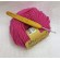 Bamboo-handled aluminum crochet 3.00mm