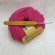 Bamboo-handled aluminum crochet 2.50mm