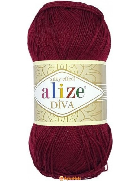 Alize Diva Alize Diva 57, Burgundy 57