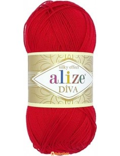 Alize Diva Alize Diva 106, Red 106
