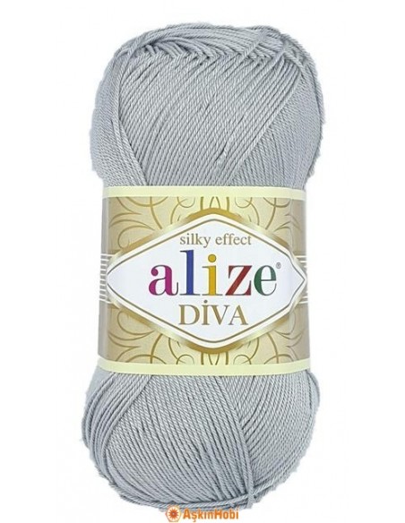 Alize Diva Alize Diva 355, Grey 355 Alize Diva Alize Diva 355, Grey 355