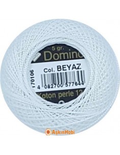 Domino Cotton Perle 12 Domino Koton Perle Beyaz (No:12) Beyaz (No:12)