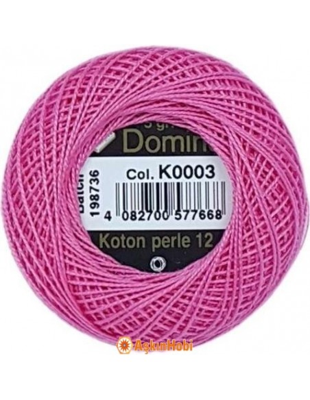 Domino Cotton Perle 12 Domino Koton Perle K0003 (No:12) K0003 Domino Cotton Perle 12 Domino Koton Perle K0003 (No:12) K0003
