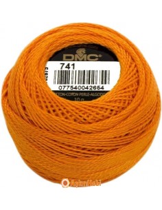 Dmc Coton Perle Art 116 DMC Coton Perle 741 (No:8-12) art  741