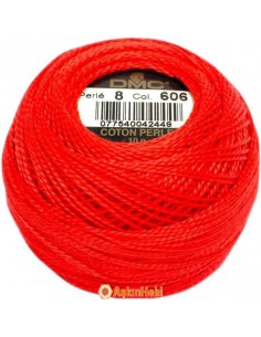 Dmc Coton Perle Art 116 DMC Coton Perle 606 (No:8) art  606