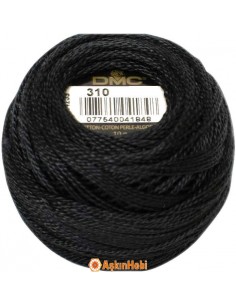 Dmc Coton Perle Art 116 DMC Coton Perle 310 (No:5-8-12) art  310