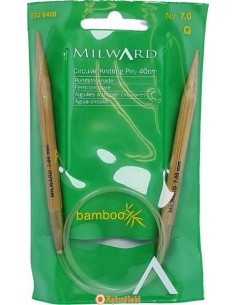 Milward 40 cm circular Bamboo Knitting Needle Milward 40 cm Bamboo Circular Knitting Pins 7mm 7