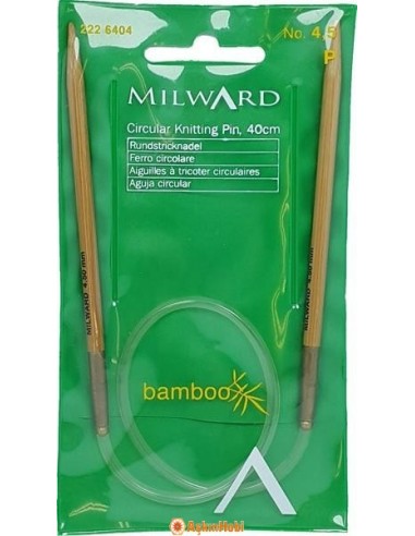 Milward 40 cm circular Bamboo Knitting Needle, Milward 40 cm
