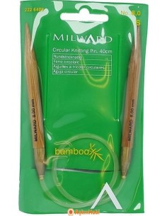 Milward 40 cm circular Bamboo Knitting Needle Milward 40 cm Bamboo Circular Knitting Pins 8 mm 8