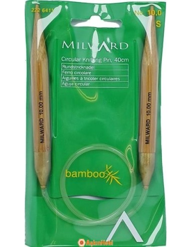 Milward 40 cm circular Bamboo Knitting Needle, Milward 40 cm
