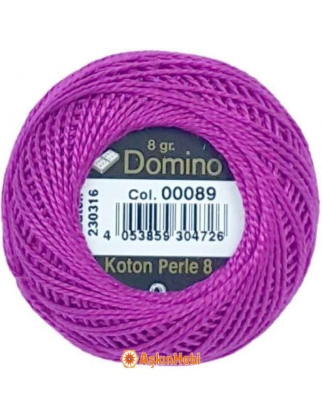 Domino Cotton Perle 8 Domino Koton Perle 00089 (No : 08) 00089 Domino Cotton Perle 8 Domino Koton Perle 00089 (No : 08) 00089
