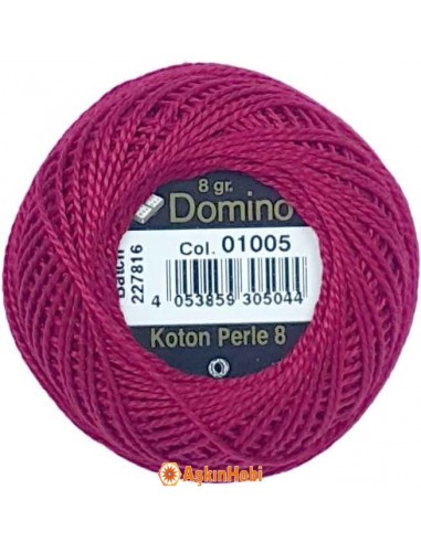 Domino Cotton Perle 8 Domino Koton Perle 01005 (No : 08) 01005