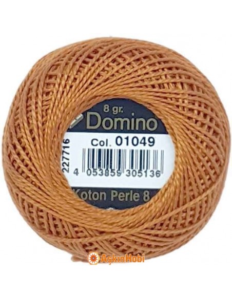 Domino Cotton Perle 8 Domino Koton Perle 01049 (No : 08) 01049 Domino Cotton Perle 8 Domino Koton Perle 01049 (No : 08) 01049