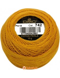 Dmc koton Perle Kuka DMC Koton Perle 742 (No:5-8-12) art  742