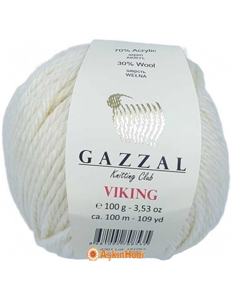 Gazzal Viking El Örgü Yünü Gazzal Viking 4001 4001 Gazzal Viking El Örgü Yünü Gazzal Viking 4001 4001