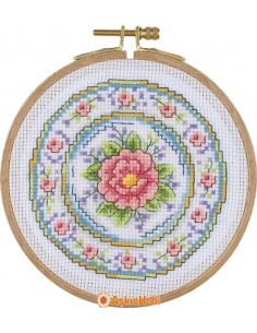 ACS Series Cross-stitch Kits Tuva Cross Stitch Kit With Wooden Hoop Acs05 ACS05
