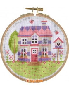 ACS Series Cross-stitch Kits Tuva Cross Stitch Kit With Wooden Hoop Acs08 ACS08