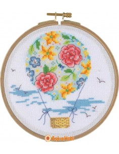 BCS Series Cross-stitch Kits Tuva Cross Stitch Kit With Wooden Hoop Bcs08 BCS08