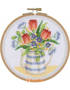 BCS Series Cross-stitch Kits Tuva Cross Stitch Kit With Wooden Hoop Bcs12 BCS12