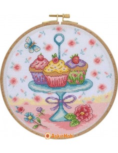 CCS Series Cross-stitch Kits Tuva Cross Stitch Kit With Wooden Hoop Ccs02 CCS02