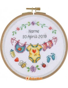 BCS Series Cross-stitch Kits Tuva Cross Stitch Kit With Wooden Hoop Bcs02 BCS02