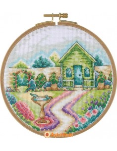 BCS Series Cross-stitch Kits Tuva Cross Stitch Kit With Wooden Hoop Bcs03 BCS03