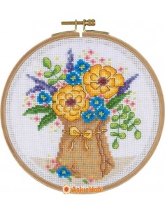 BCS Series Cross-stitch Kits Tuva Cross Stitch Kit With Wooden Hoop Bcs11 BCS11