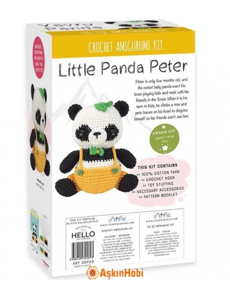 Crochet Work Amigurumi Toy Kit Little Panda Peter