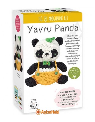 Crochet Work Amigurumi Toy Kit Little Panda Peter