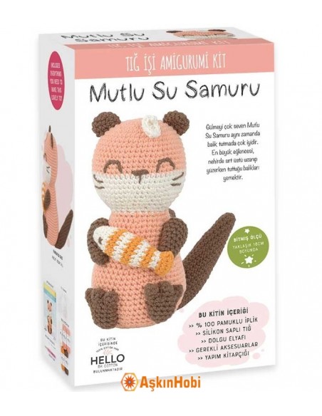 Crocheted Amigurumi Toys Crochet Work Amigurumi Toy Kit Little Lulu Otter SCF08