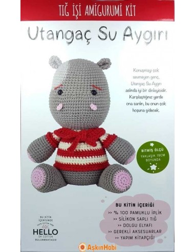 Crochet Work Amigurumi Toy Pio The Hippo