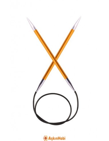Knitpro Zing 2,5 Mm 100 Cm Circular Needles Amber - 47153