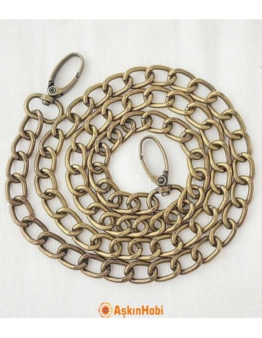 Bag Chains, Kalin Çanta Zinciri Antik 100Cm