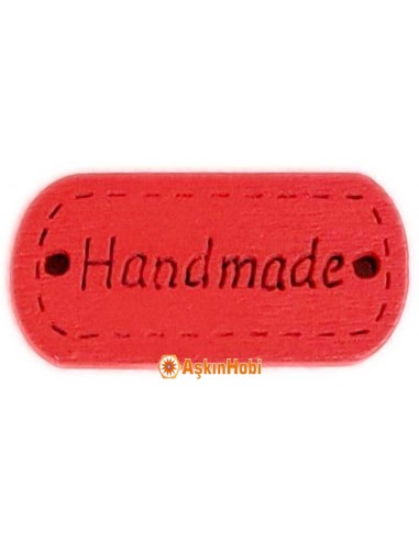 Hand Made Labels, Ahşap Handmade Etiketi