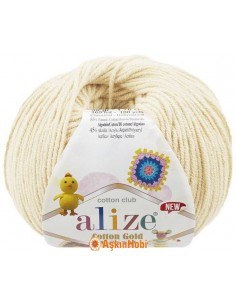 Alize Cotton Gold Hobby New El Örgü İpi Alize Cotton Gold Hobby New 1 Krem 1