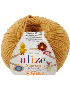 Alize Cotton Gold Hobby New El Örgü İpi Alize Cotton Gold Hobby New 2 Safran 2