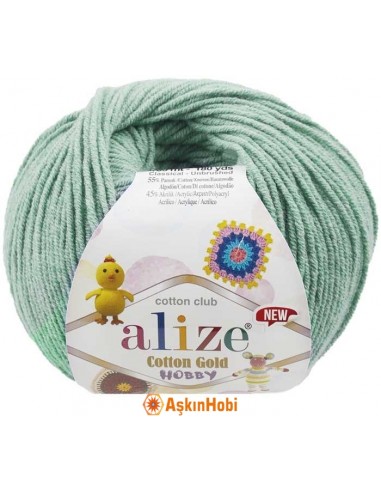 Alize Cotton Gold Hobby New 15 Aqua Green