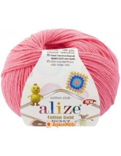 Alize Cotton Gold Hobby New El Örgü İpi Alize Cotton Gold Hobby New 33 Şeker Pembe 33