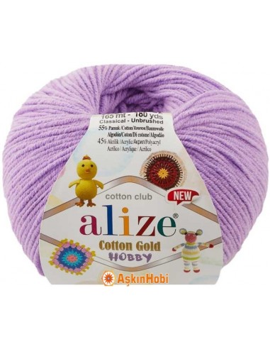 Alize Cotton Gold Hobby New 43 Lila