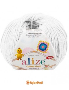 Alize Cotton Gold Hobby New El Örgü İpi Alize Cotton Gold Hobby New 55 Beyaz 55