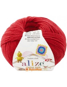 Alize Cotton Gold Hobby New El Örgü İpi Alize Cotton Gold Hobby New 56 Kırmızı 56