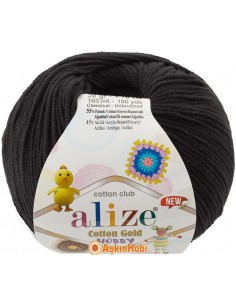Alize Cotton Gold Hobby New El Örgü İpi Alize Cotton Gold Hobby New 60 Siyah 60