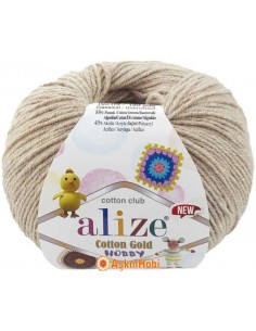 Alize Cotton Gold Hobby New El Örgü İpi Alize Cotton Gold Hobby New 152 Bej Melanj 152