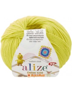 Alize Cotton Gold Hobby New El Örgü İpi Alize Cotton Gold Hobby New 668 Limon 668