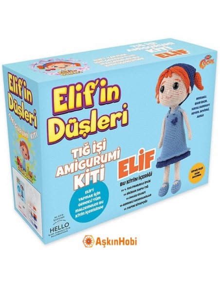 Crocheted Amigurumi Toys Elif's Dreams Amigurumi Kit ED10041 Crocheted Amigurumi Toys Elif's Dreams Amigurumi Kit ED10041