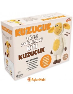 Tığ İşi Amigurumi Oyuncak Setleri Kuzucuk Amigurumi Kiti KA10042
