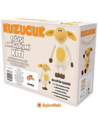 Crocheted Amigurumi Toys Little Lamb Amigurumi Kit KA10042